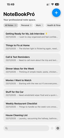 Notebook Pró: Minimal Notes Screenshot 4 of 8