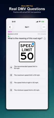 IL DMV Prep iPhone screenshot