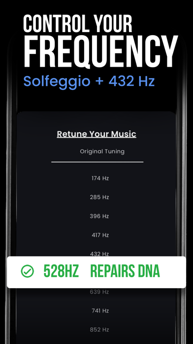 Screenshot #1 pour Solfeggio Frequencies Player