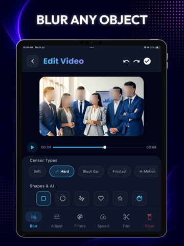Blur Photos Videos iPad screenshot