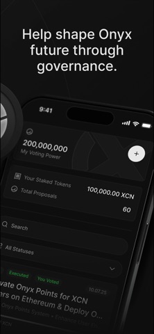 Onyx - XCN Wallet iPhone screenshot