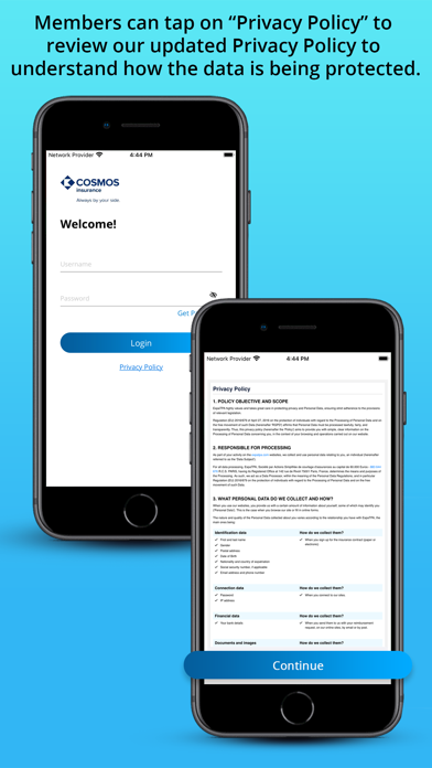 Cosmos Insurance Screenshot