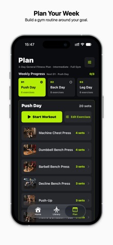 Formly:Gym Workout Tracker Screenshot 2 of 8