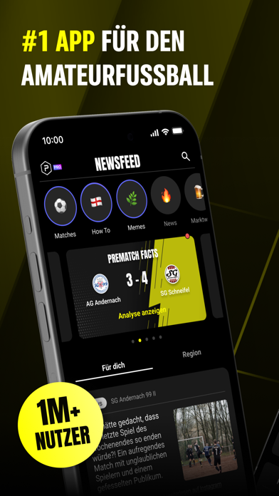 Prematch: Echter Fußball iPhone screenshot 1