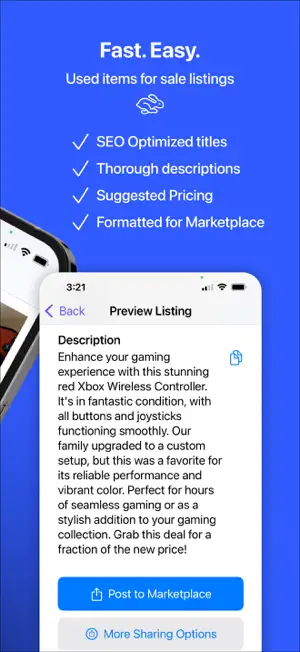 QuickList AI Listing Assistant screenshot 4