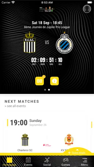Royal Charleroi Sporting Club screenshot 1