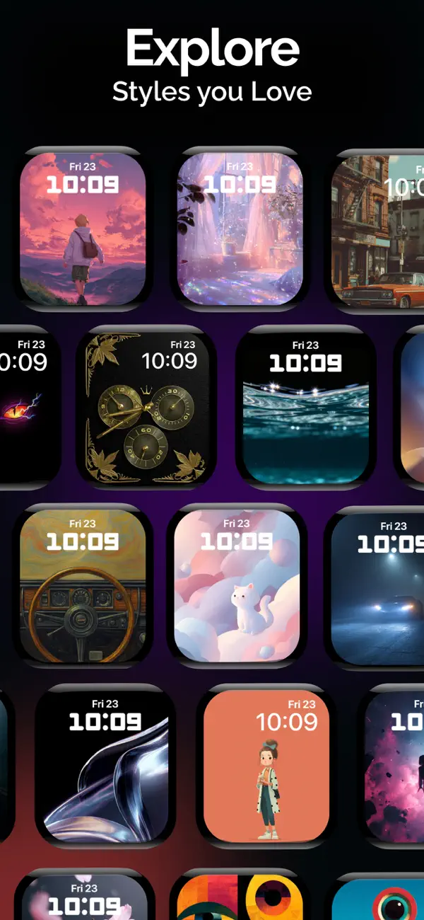 Screenshot #3 pour Watch Faces Wallpaper Themes