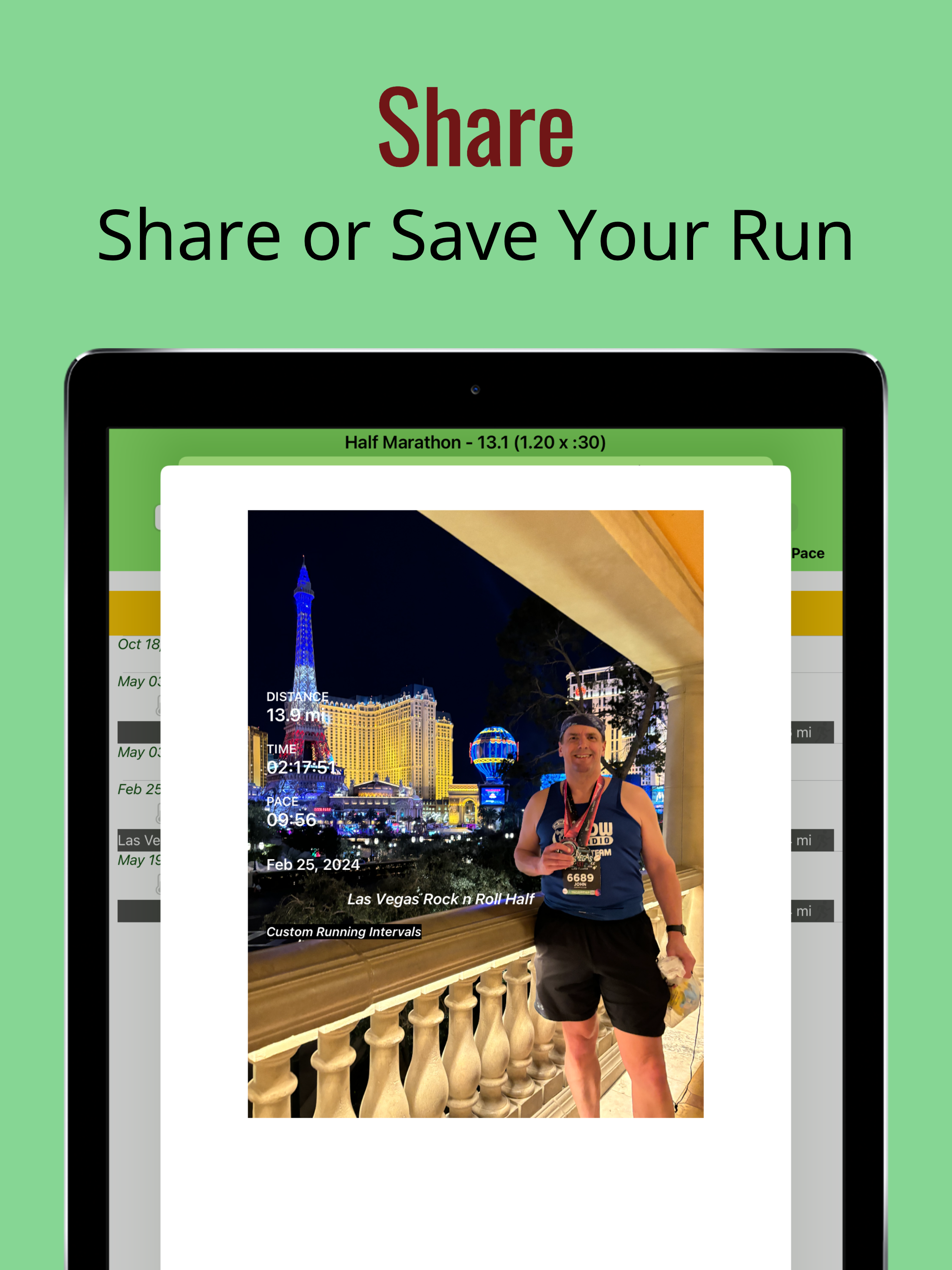 Custom Running Intervals