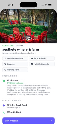 healdsburg.me iPhone screenshot
