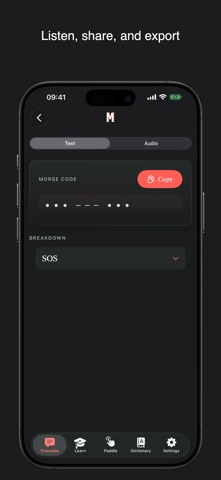Morse Mate: learn morse code! Screenshot 6 of 6