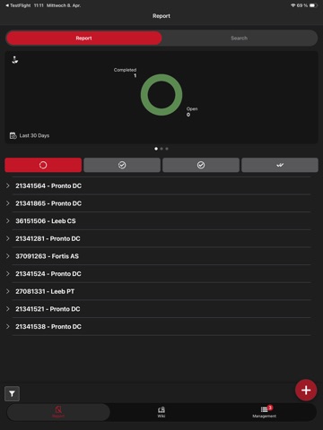 HORSCH Report iPad screenshot