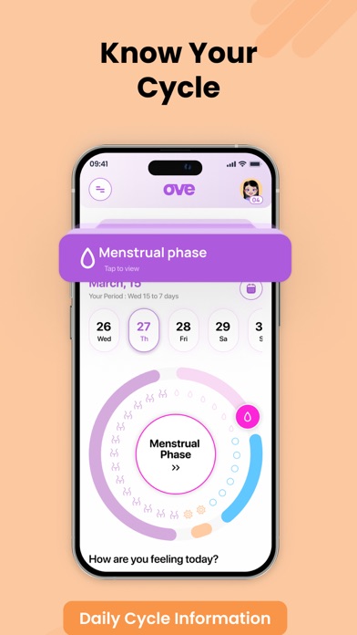 Ove - Period App for Teens Screenshot