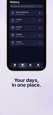 Migraine Tracker - Nomi Screenshot 3 of 6