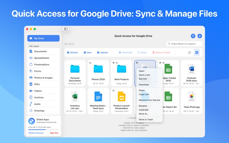 Quick Access for Google Drive Screenshot 2 of 10