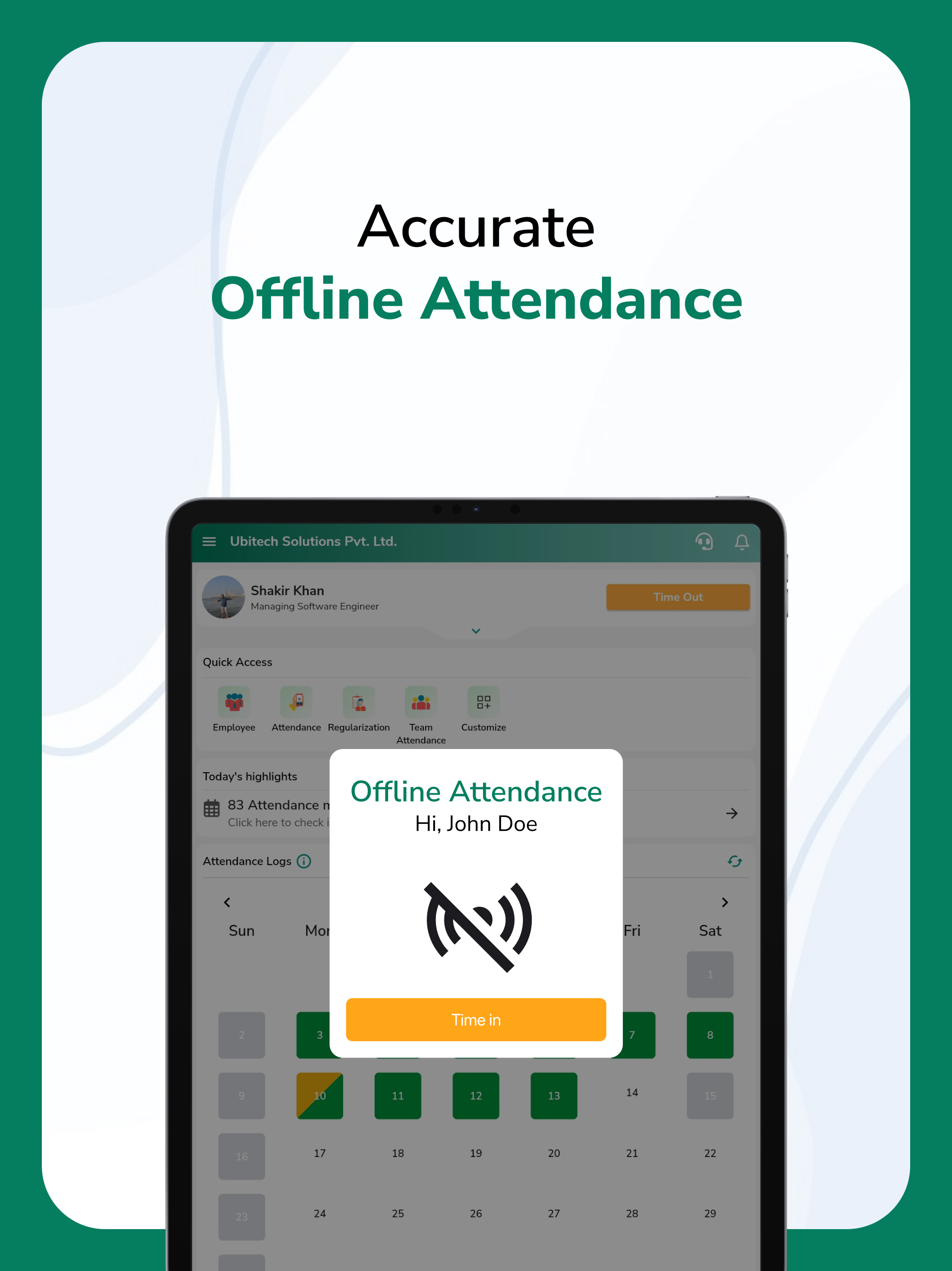 Attendance App - ubiAttendance screenshot 16