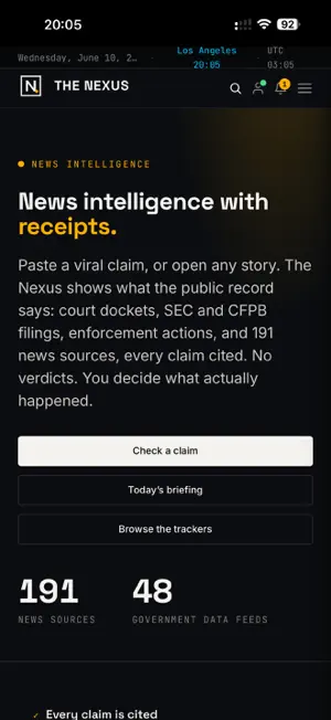 The Nexus: News Intelligence screenshot 1