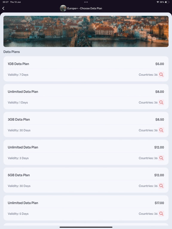 eSIMCrew: Data for Travel eSIM iPad screenshot 8 - Travel app
