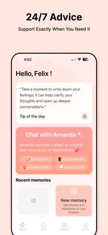 Amanda AI: Relationship Coach Screenshot 4 of 5