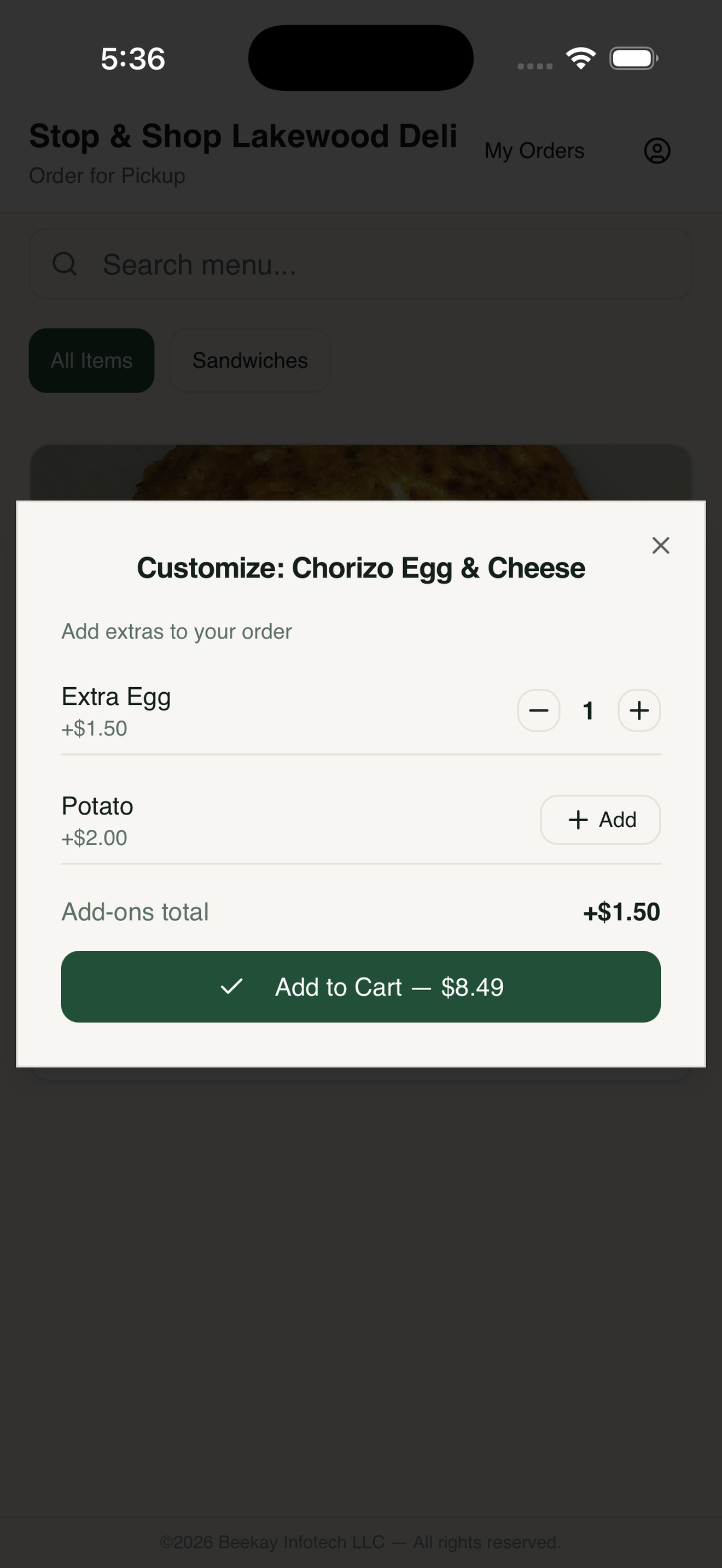 Stop & Shop Lakewood Order screenshot 2