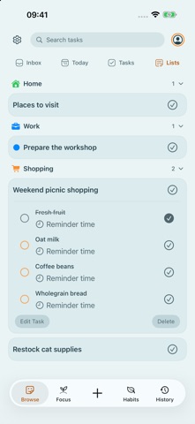Sorted: Pomodoro & Habits Screenshot 2 of 9