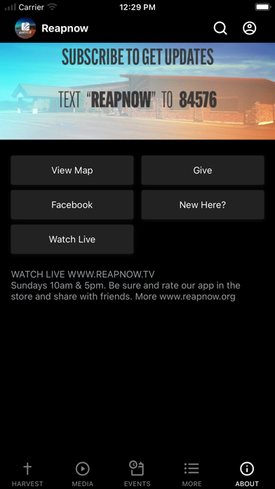 Reapnow HarvestChristianCentre Screenshot