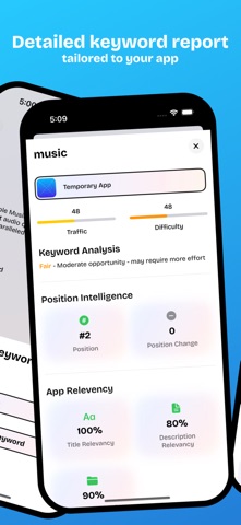 Radar App Keyword Optimization screenshot