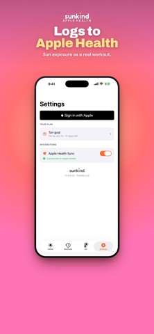 Sunkind: Tanning & UV Tracker Screenshot 7 of 8