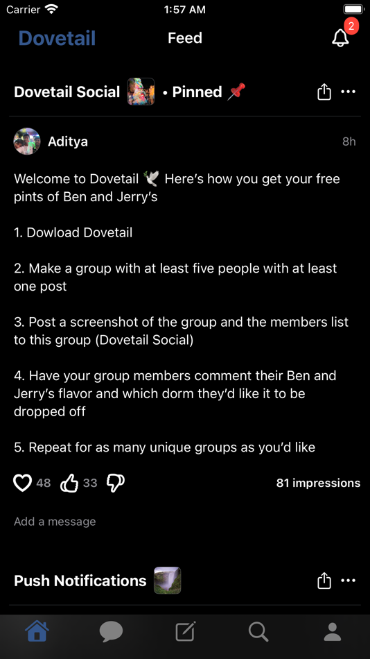 #4. Dovetail. (iOS) 由: Aditya Prathap