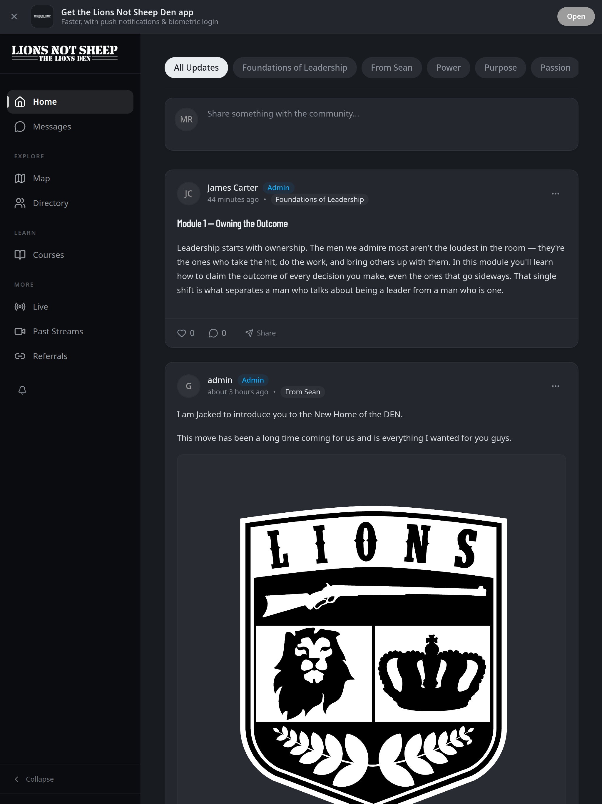 Lions Not Sheep: The Den screenshot 5