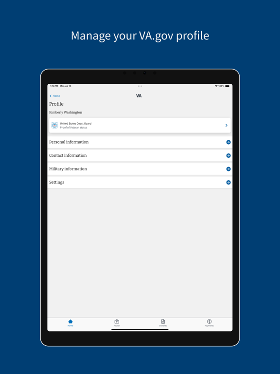 VA: Health and Benefits iPad screenshot 7 - Medical app