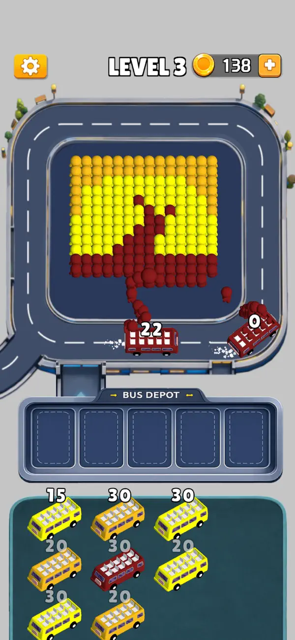 Screenshot #3 pour Pixel Bus: Color Match