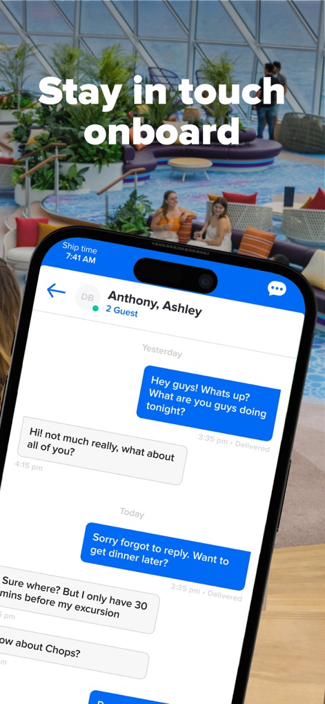 Royal Caribbean International - Kommunikation an Bord