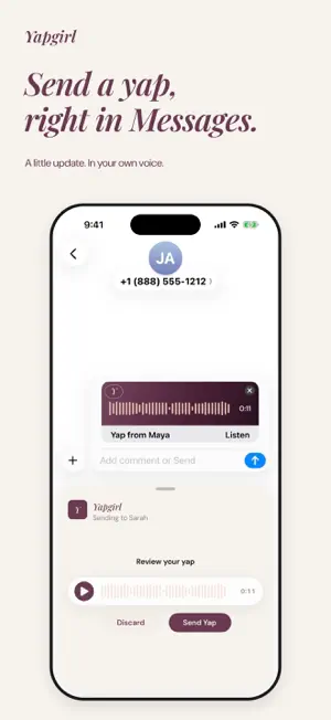 Yapgirl: Voice Memos screenshot 1