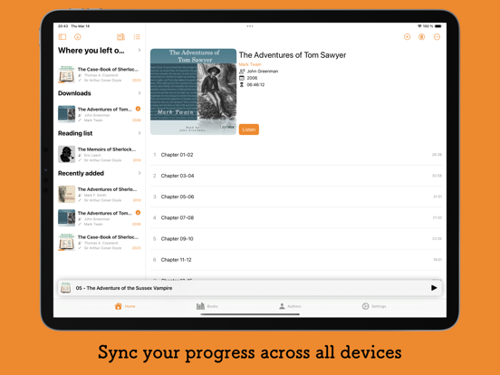 plappa iPad screenshot 3 - Book app
