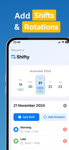 Shift Calendar, Work Calendar screenshot