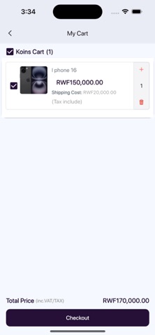 Koins Cart screenshot