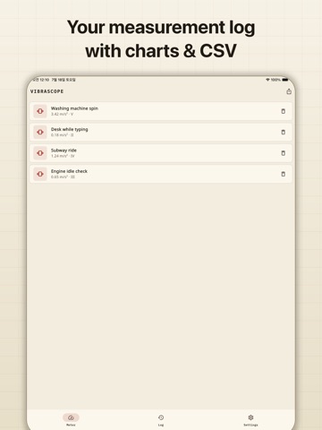 VibraScope: Vibration Meter iPad screenshot