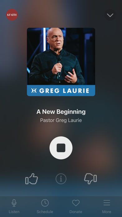 KFAITH Radio Screenshot