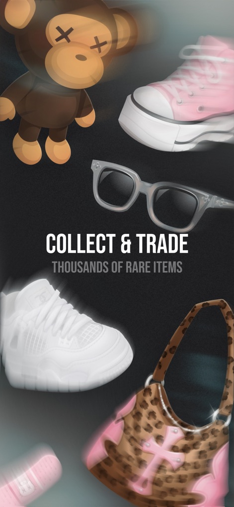 Highrise: Dress Up Avatar Game - Explore an extensive marketplace filled with diverse collectible items and discover thousands of rare fashion accessories to enhance your avatar's style.