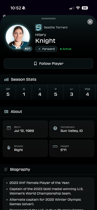 PWHL Fan Screenshot 4 of 10