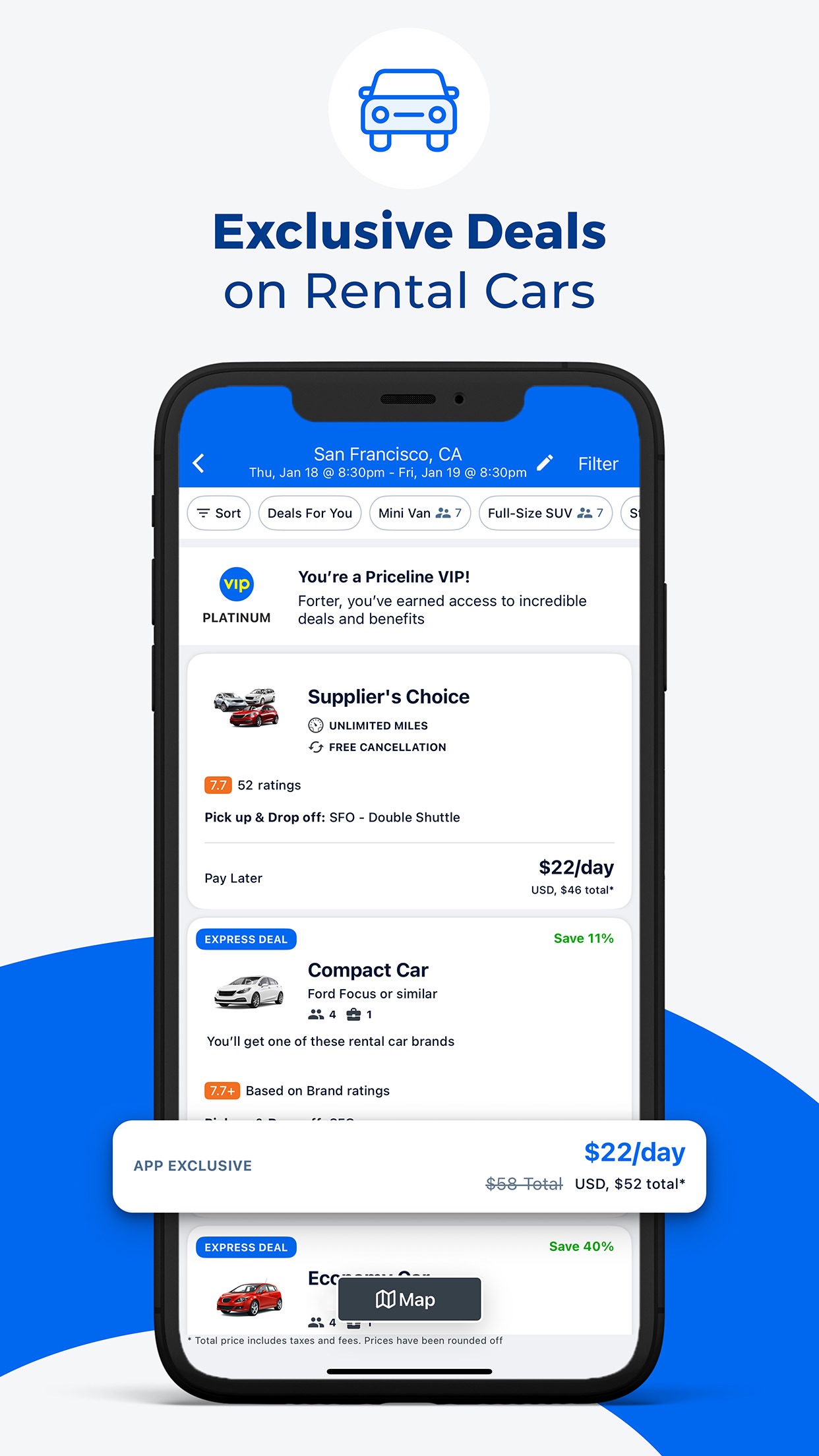 Priceline - Hotel, Car, Flight screenshot 2
