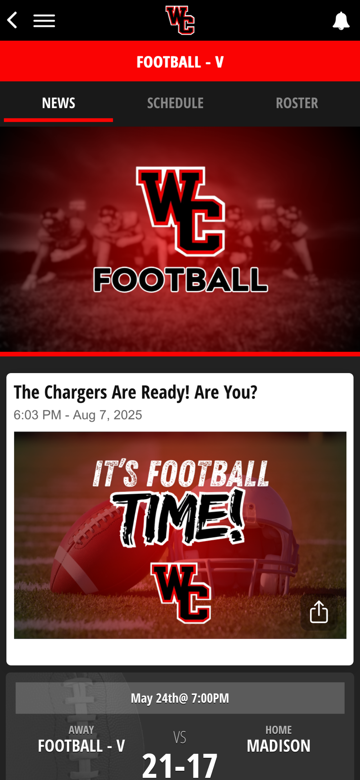 Churchill Athletics screenshot 5