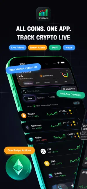 CryptoLive – Coin Tracker screenshot 1