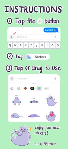 Lucille the Seal Sticker Pack screenshot