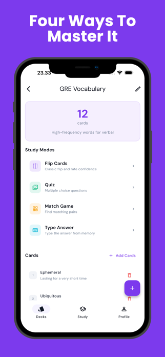 Flashcards & Study: CardFlip Screenshot 6 of 8