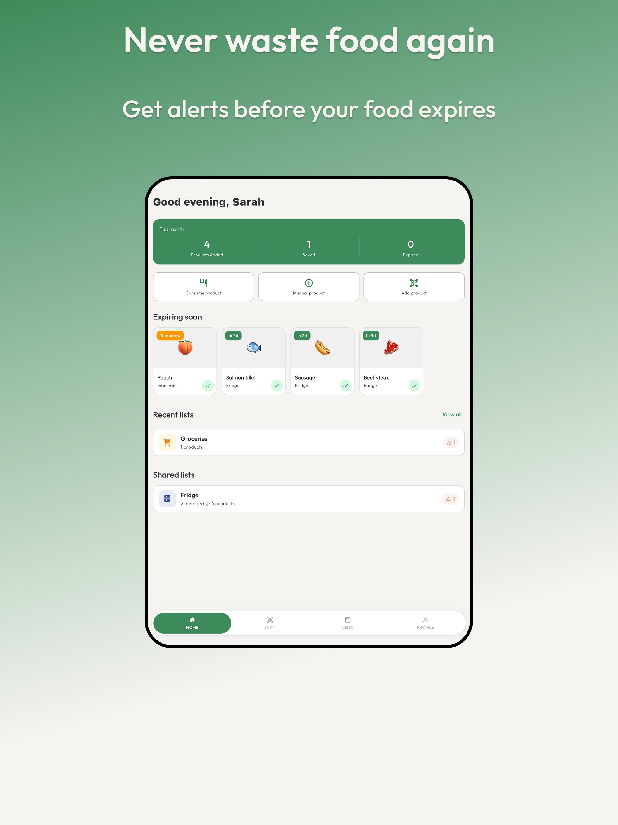 Flarasa - Food Waste Tracker