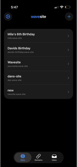 WaveSite Screenshot 1 of 4