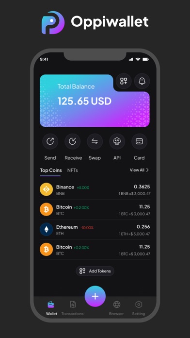Oppi Wallet : Store Crypto/NFT Screenshot 1 - AppWisp.com