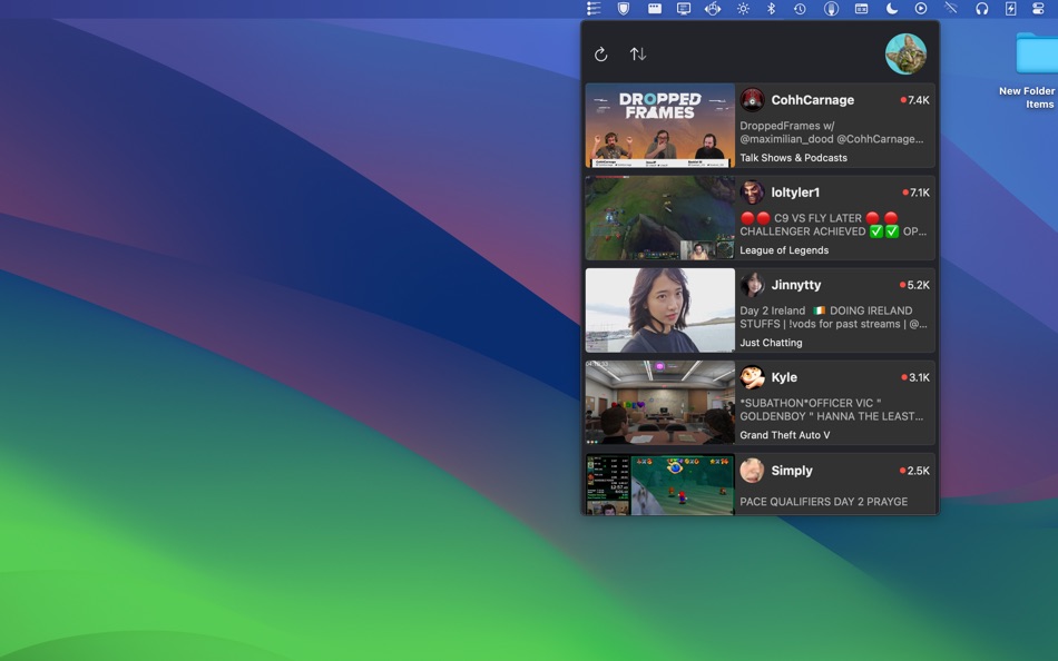 #1. StreamBar for Twitch (macOS) 게시자: Andrew Olechtchouk
