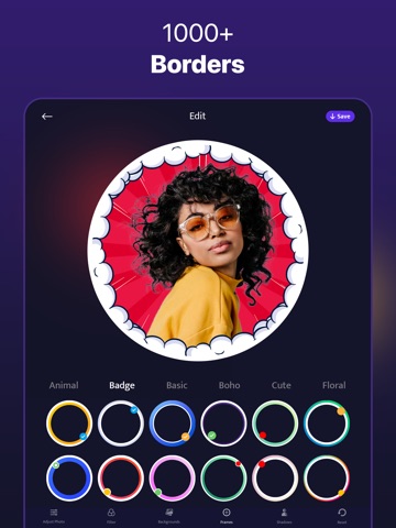 Profile AI: PFP Maker Borders iPad screenshot